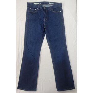 Gap Women's Dark Wash Blue Denim Jeans PERFECT BOOT Size 30 S 30S ~32" Waist